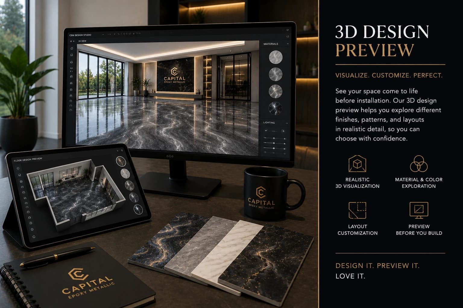 3D Design Preview material study